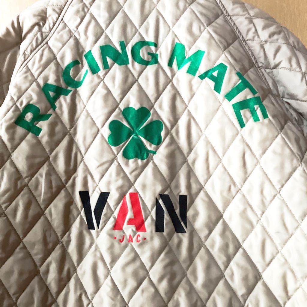 RACING MATE VAN レーシングメイト　ブァン　ロゴ　ジャケット　ブルゾン　ベージュ系　レア_画像1