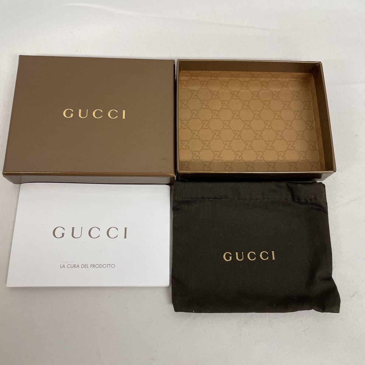 GUCCI グッチ 箱　BOX 保存袋　アクセサリー用　キーホルダー用_画像1