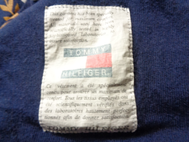 90s ビンテージ トミーヒルフィガー TOMMYHILFIGER プリントTシャツ 1990年代製 USA製 アメカジ ストリート 80s_画像4