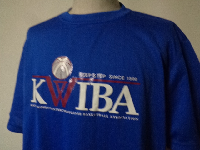 MIZUNO ミズノ Tシャツ 青系 2XL KANSAI WOMEN`S INTERCOLLEGIATE BASKETBALL ASSOCIATION _画像2