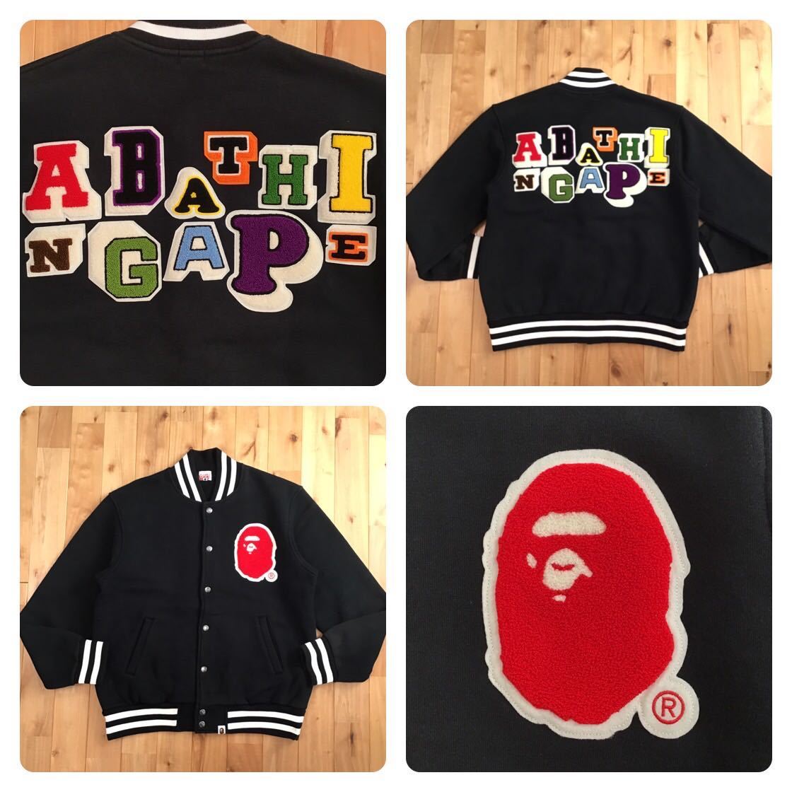 一流の品質 ape bathing a Lサイズ スタジャン スウェット LOGO BAPE