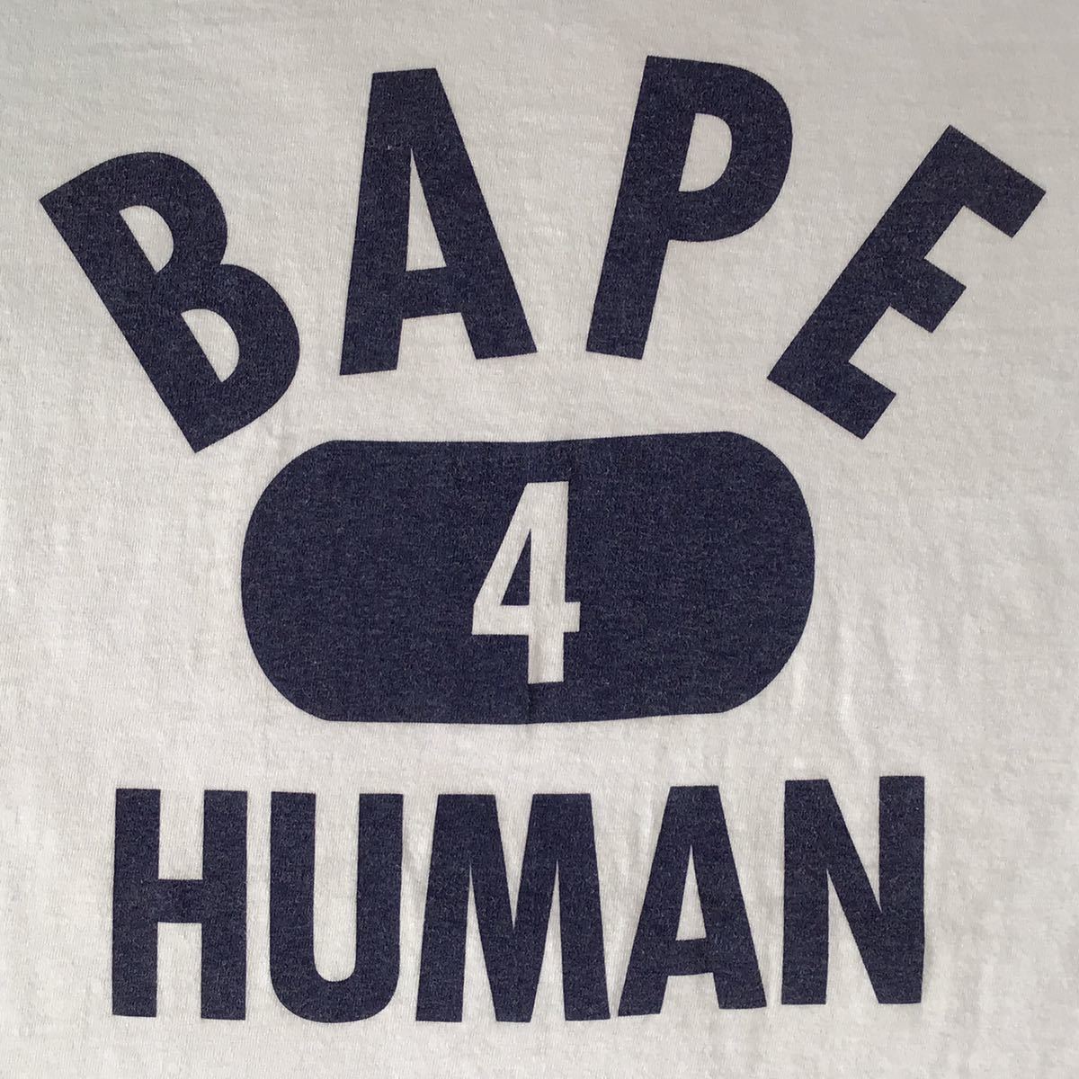 ★激レア★ 初期 oneita BAPE 4 HUMAN Tシャツ Mサイズ a bathing ape エイプ ベイプ アベイシングエイプ NIGO 裏原宿 w417_画像2