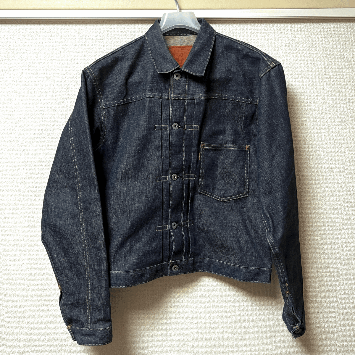 ノンウォッシュ 日本製 40s 復刻 LEVI’S 506 71506XX 40 M 美品 1st デニムジャケット カバーオール Gジャン 初代 ファースト 大戦モデル_画像1