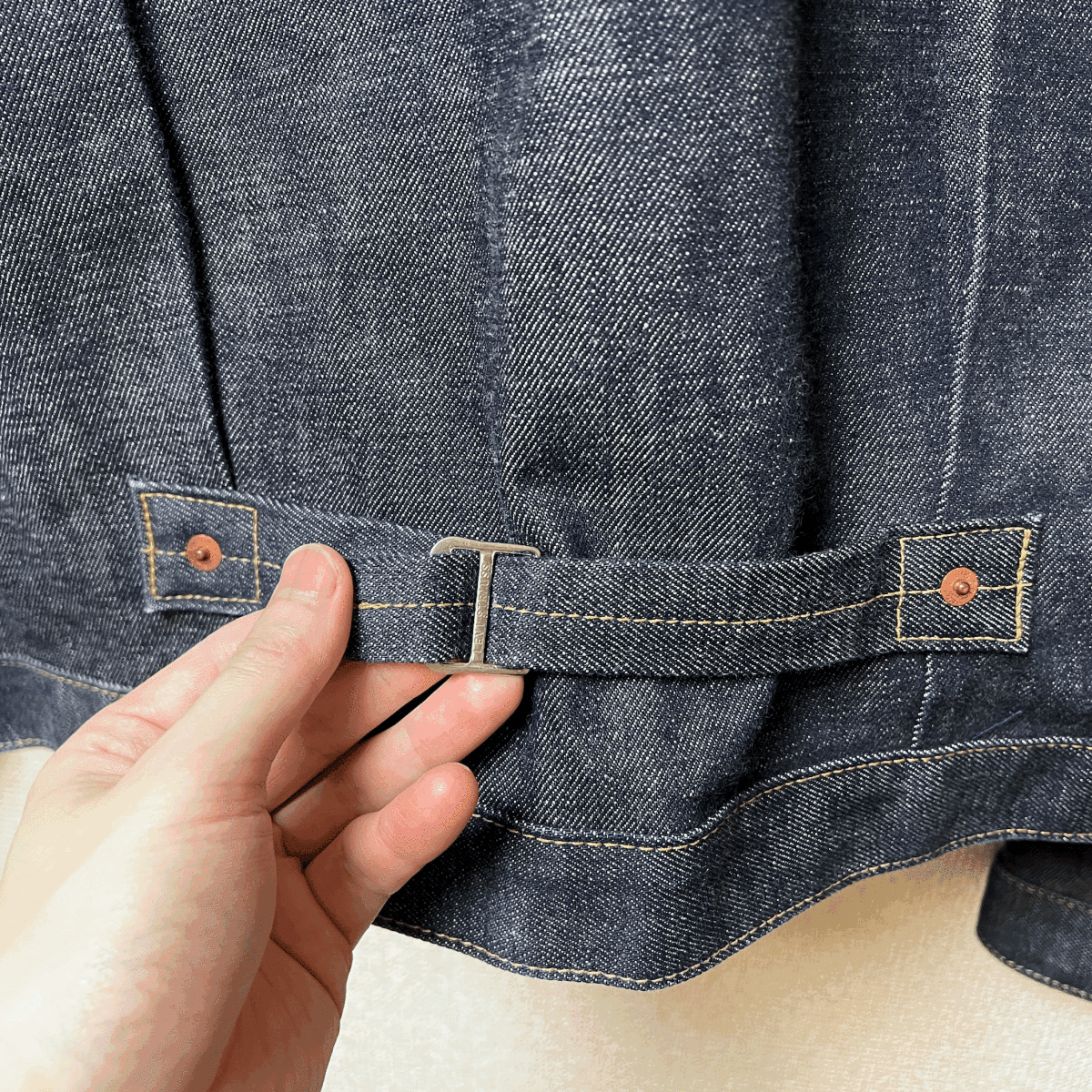 ノンウォッシュ 日本製 40s 復刻 LEVI’S 506 71506XX 40 M 美品 1st デニムジャケット カバーオール Gジャン 初代 ファースト 大戦モデル_画像5