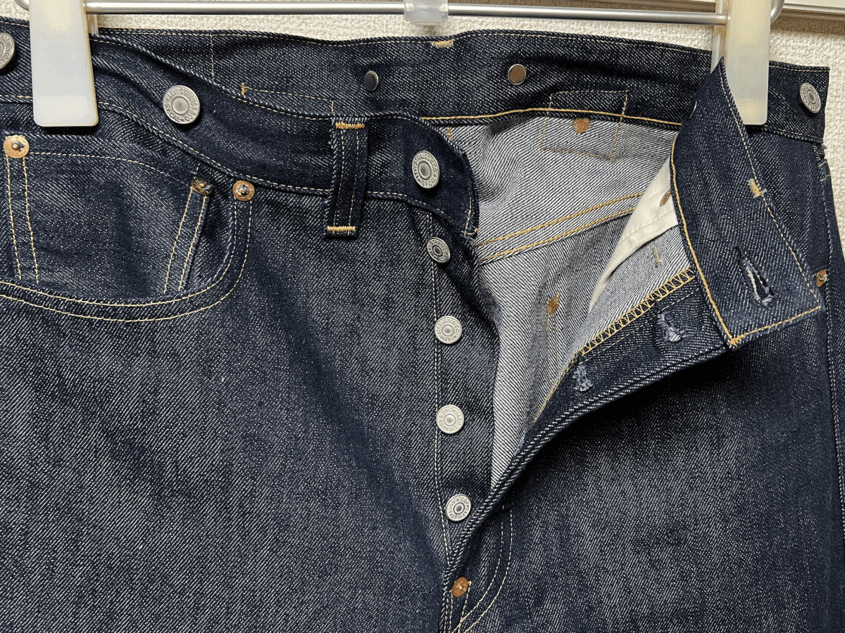 米国製 NRAタグ付き 1933年モデル LEVI'S 501XX 33501-0048 W32 L32 リジッド デニムパンツ ホワイトオーク アメリカUSA製 LVC 30s_画像6