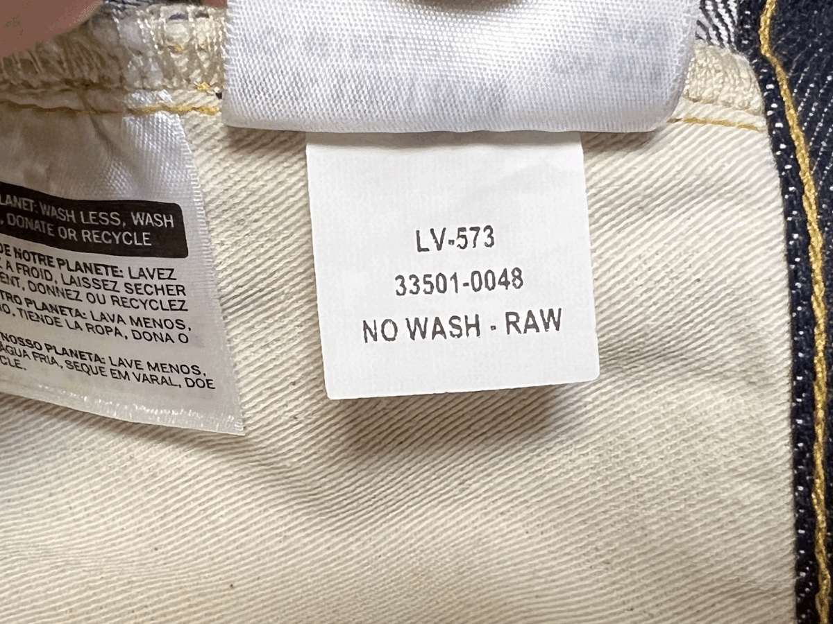 米国製 NRAタグ付き 1933年モデル LEVI'S 501XX 33501-0048 W33(W34) L32 リジッド デニムパンツ ホワイトオーク アメリカUSA製 LVC 30s_画像8