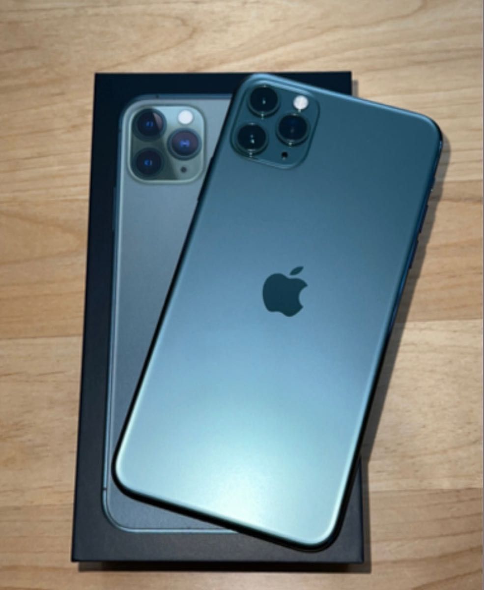 超超美品 iPhone11Pro Maxミッドナイトグリーン256Gb SIMフリー Yahoo