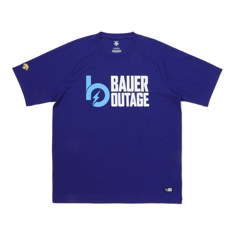 即買★新品!!横浜DeNAベイスターズ♪トレバー・バウアー BAUER OUTAGE/デサント/ドライTシャツ(S)