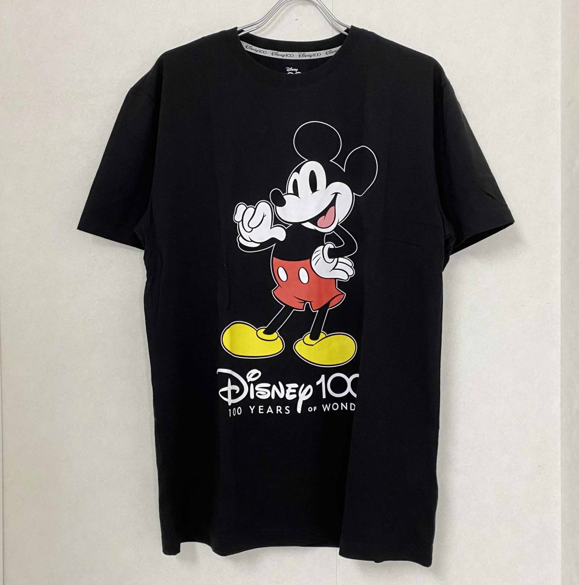 新品 XL コストコ ディズニー 100周年 Tシャツ ブラック US-L Disney