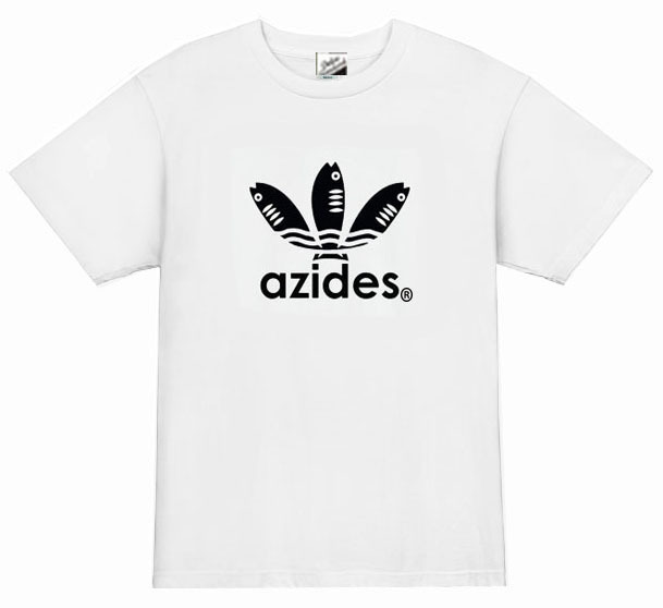 【azides白L】5ozアジデスTシャツ面白いおもしろパロディネタプレゼント送料無料・新品_画像1
