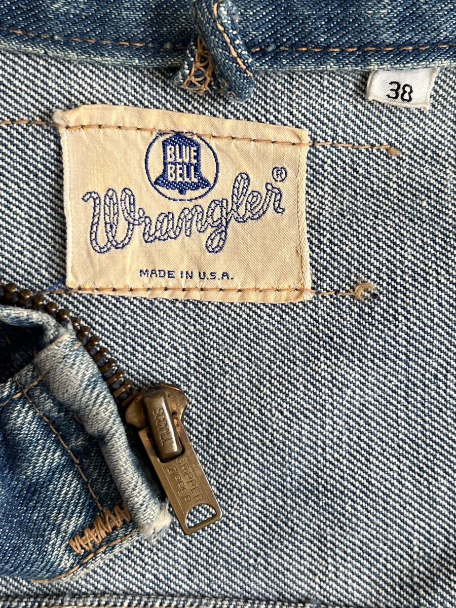 60s 縦ベル Wrangler 11MJZ デニムジャケット 38 ラングラー 60s 縦ベル Wrangler 11MJZ デニムジャケット 38 ラングラー
