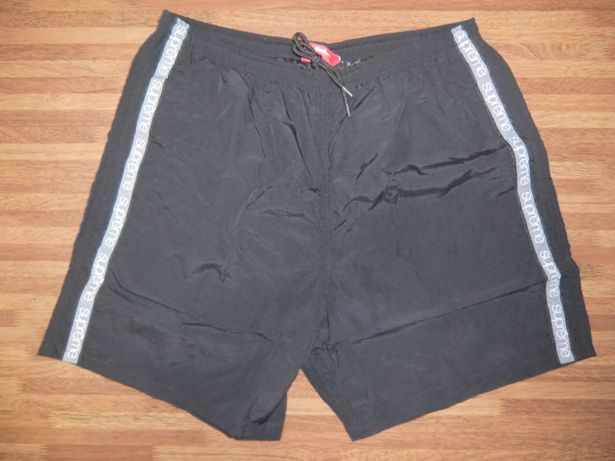 国内正規シュプリーム18SS Supreme Tonal Taping Water Short Black