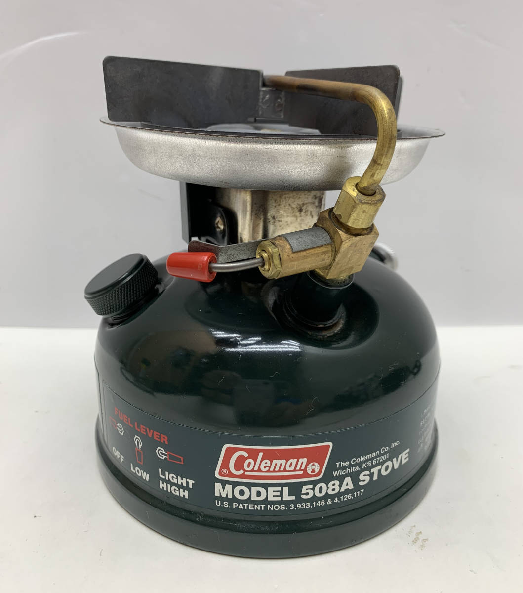 Coleman MODEL 508A STOVE コールマン シングルバーナー / キャンプ アウトドア用品 91年10月製