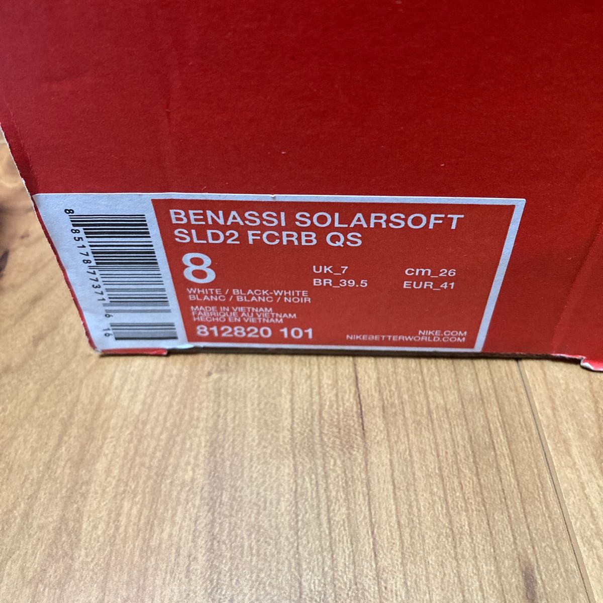 ナイキ NIKE F.C.Real Bristol BENASSI SOLARSOFT サイズ26.0 サンダル　ベナッシ