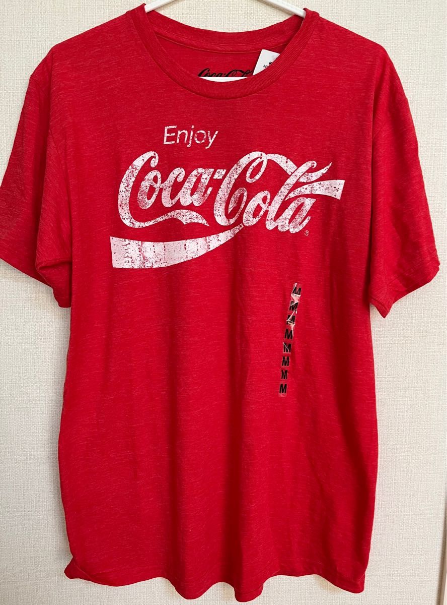 Tシャツ　コカコーラ　Coca-Cola 赤　半袖　Mサイズ　新品 ロゴTシャツ