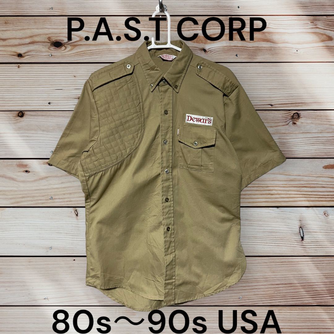 80s 90s USA PastCorp ハンティングシャツ　ビンテージ　半袖_画像1