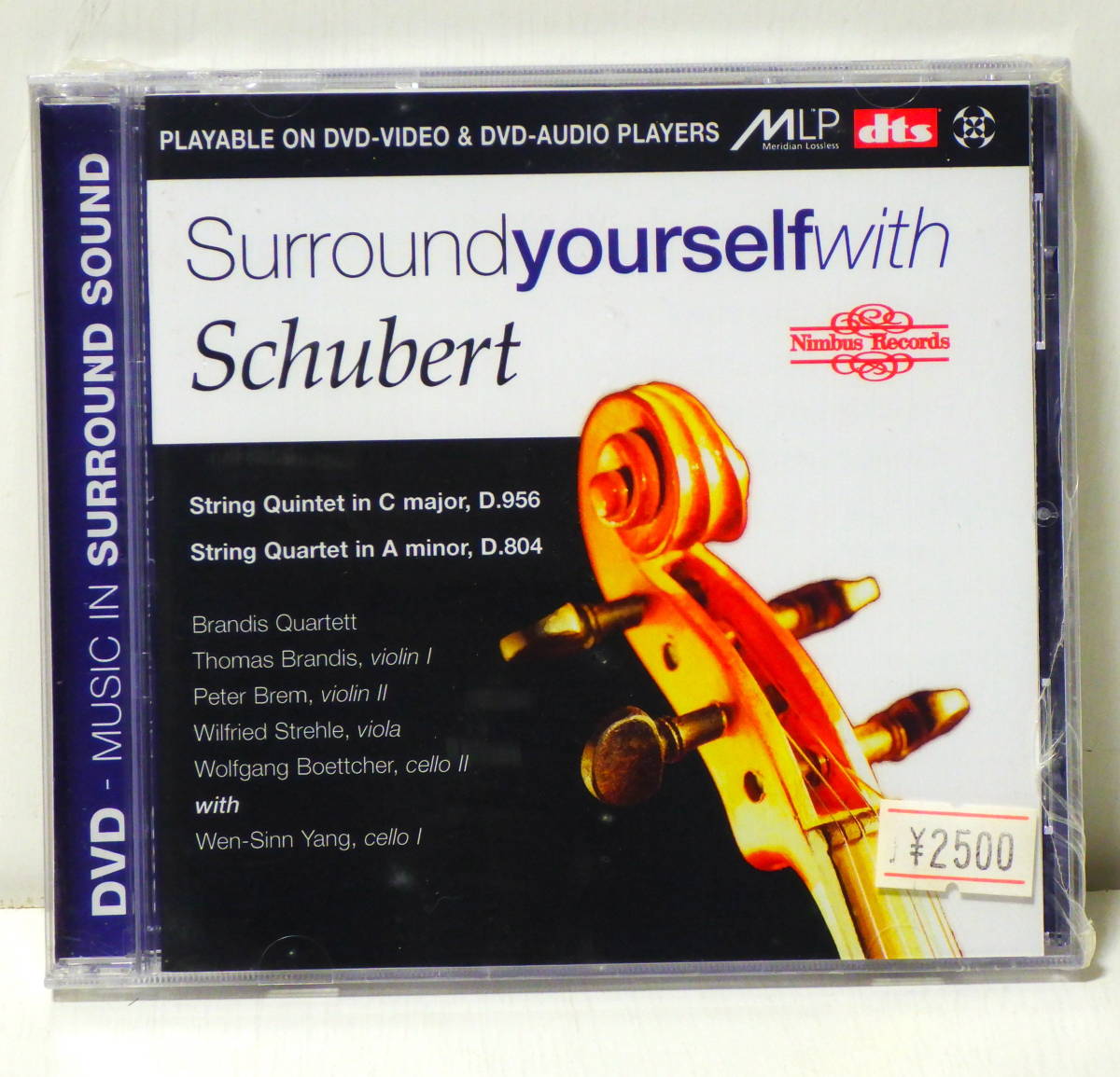 DVD AUDIO 新品未開封 英国盤 ブランディスSQ シューベルト 弦楽四重奏曲 SCHUBERT STRING QUARTET BRANDIS SQ NIMBUS NI 9005_画像1