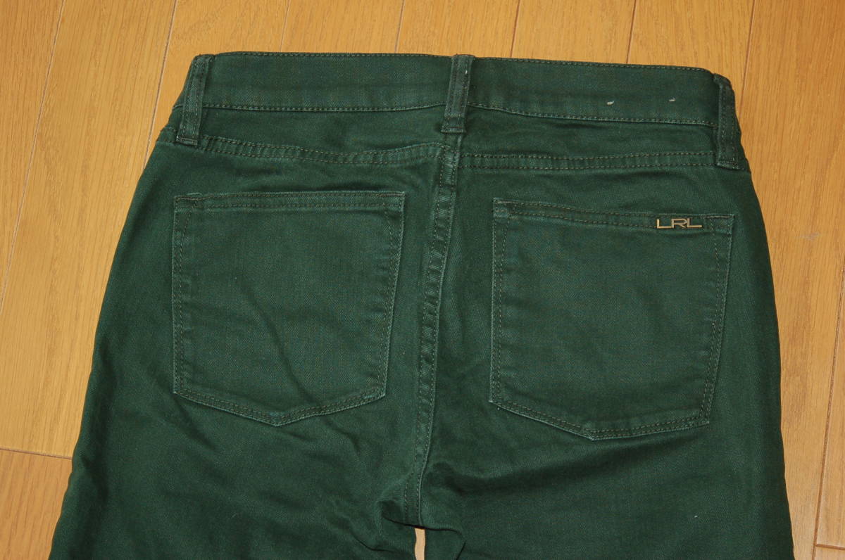 3-4★LRL LAUREN JEANS co./RALPH LAUREN/ラルフ ローレン■カラーデニム デザインパンツ　中古優良品_画像5