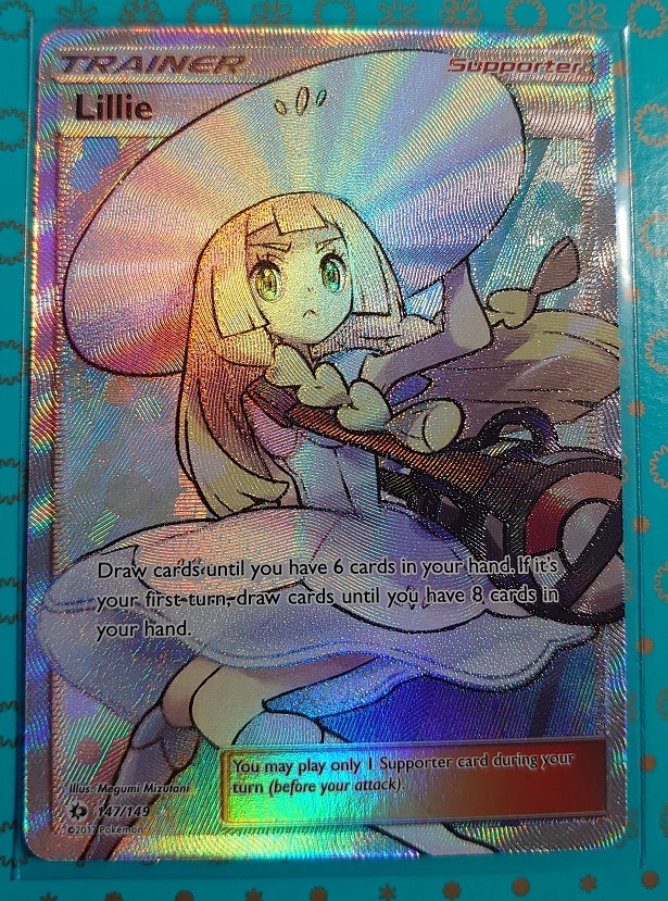 ポケカ　英語版　正規品　リーリエ　帽子 147/149　SR　海外版　ポケモンカードゲーム　Pokemon　Lillie　Full Art