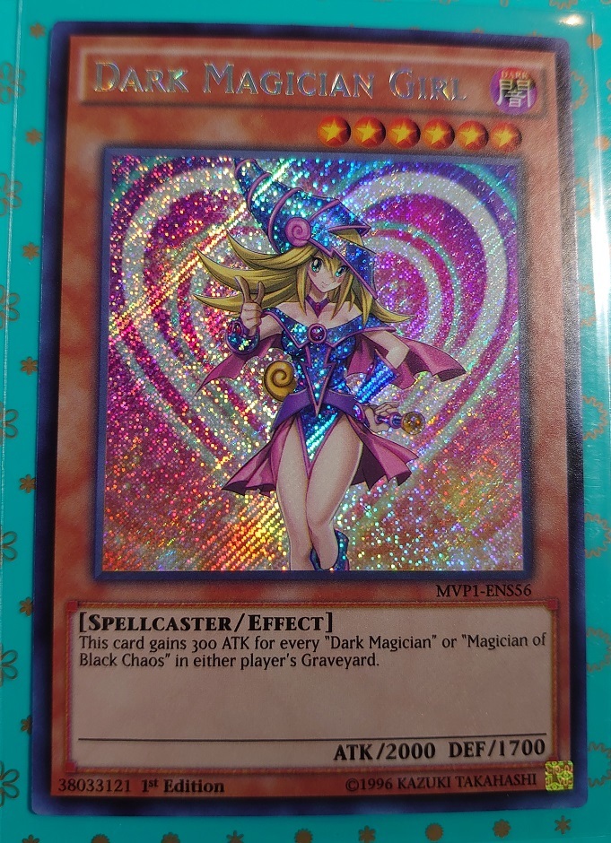 遊戯王 英語版 1st MVP-ENS56 ブラック・マジシャン・ガール シークレットレア シク ブラックマジシャンガール 海外版 BMG