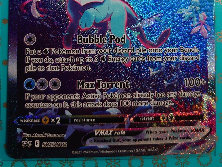 ポケカ 英語版 正規品 シャワーズVmax SA ポケモンカード 海外版 ポケカ 英語版 正規品 シャワーズVmax SA ポケモンカード 海外版