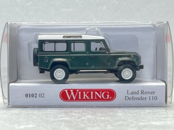 WIKING ヴィーキング 1/87 010202 Land Rover Defender 110 ランドローバー ディフェンダー 110 ケズウィックグリーン_画像1