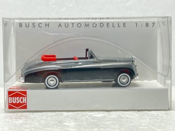 【在庫一掃】BUSCH ブッシュ 1/87 44451 Bentley SerieIII Cabrio ベントレー シリーズ3 カブリオレ ブラック&シルバーメタリック_画像1