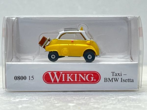 WIKING ヴィーキング 1/87 080015 Taxi - BMW Isetta BMW イセッタ タクシー イエロー&ホワイト_画像1