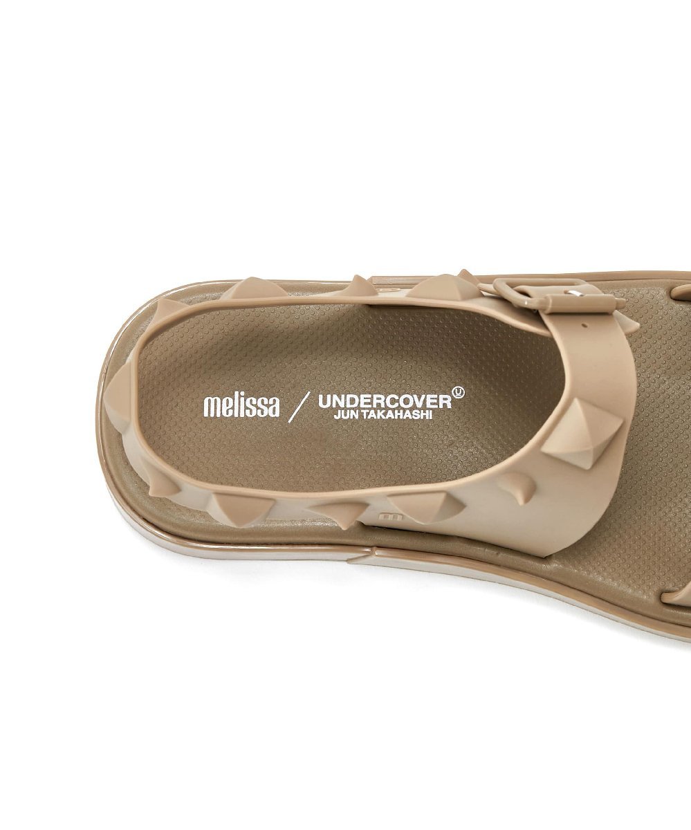 UNDERCOVER アンダーカバー Melissa メリッサ 23SS (UC1C4F03) Spikes Sandal PVC サンダル 新品 B.BEIGE 41/42 定価24200円_画像3