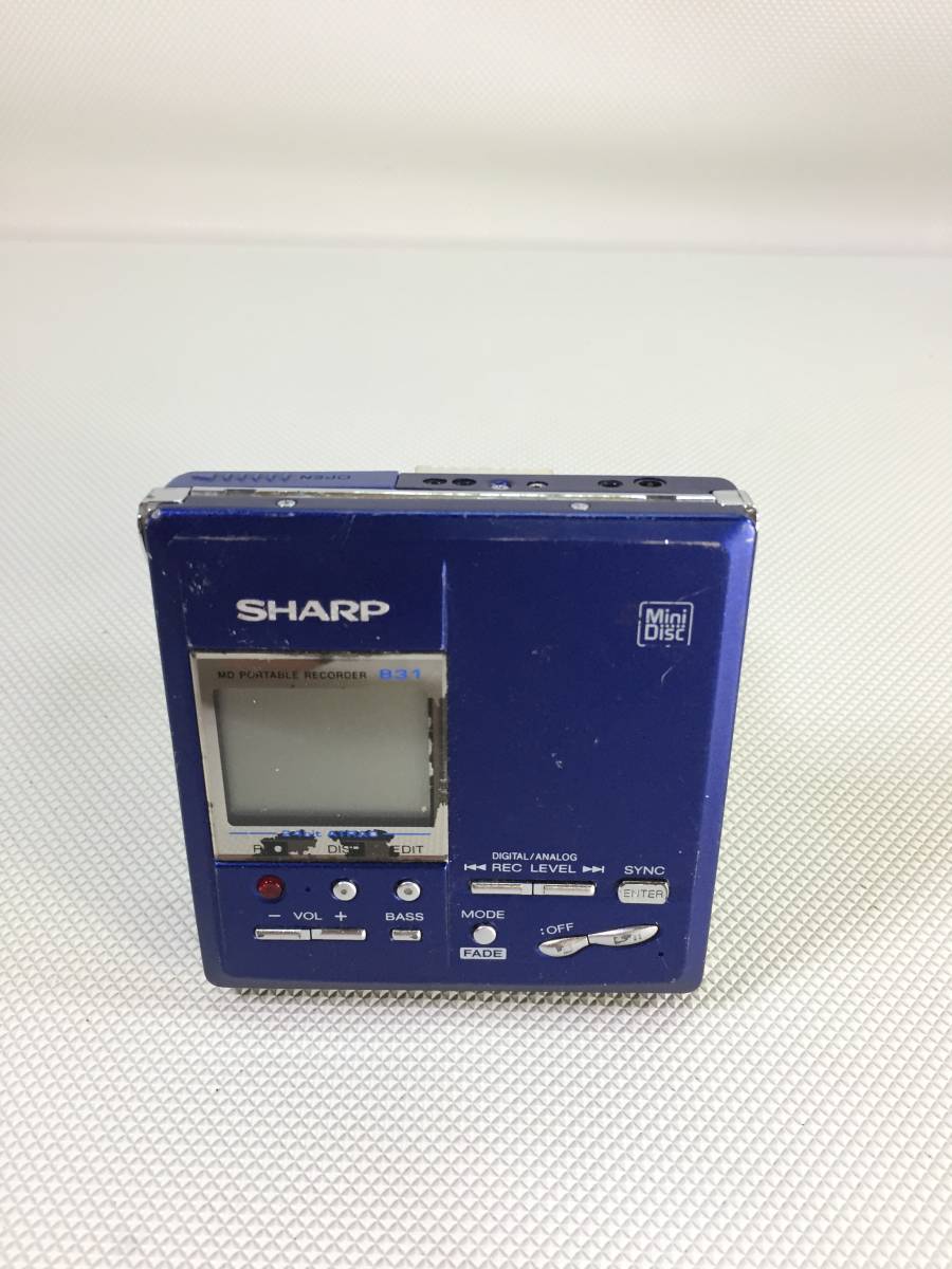 S2304*SHARP sharp portable MD recorder MD-MT831-A