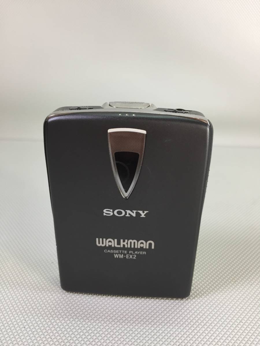 S2327*SONY Sony WALKMAN WM-EX2 cassette Walkman accessory equipped electrification only verification Junk secondhand goods 