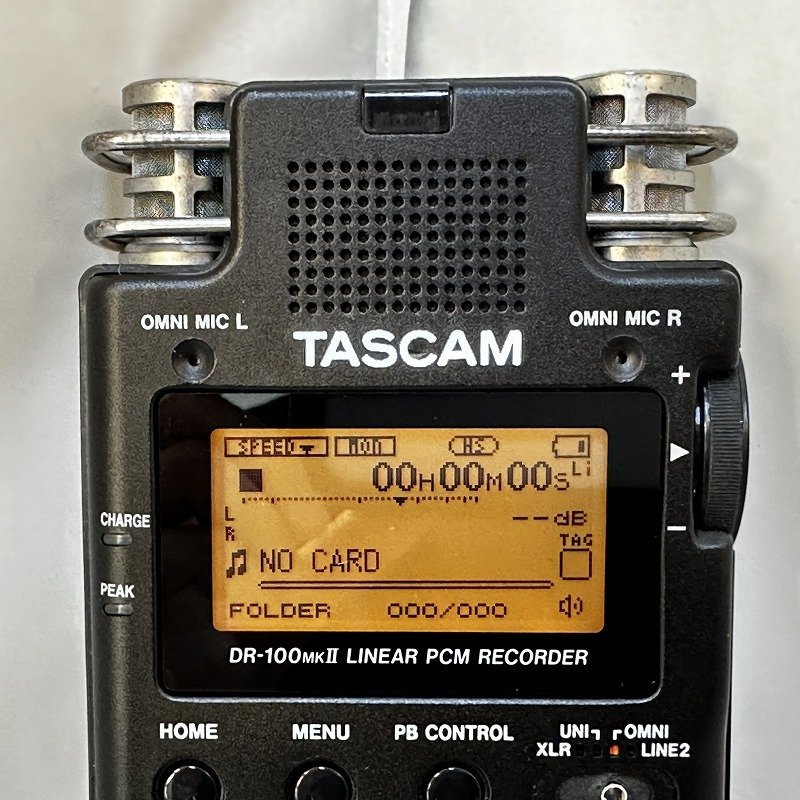 TASCAM タスカム リニアPCMレコーダー⑨□DR-100MK II□DR-100MK2