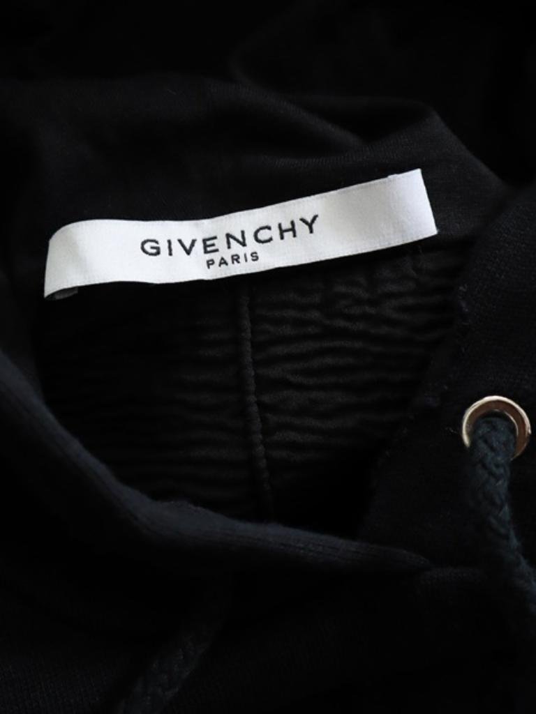 【送料込】GIVENCHY ◇ パーカー ◇ メンズ服【6427507】ジバンシィ L ブラック / 大人 カジュアル フーディー ハイブランド ロゴ ダメージ_画像7