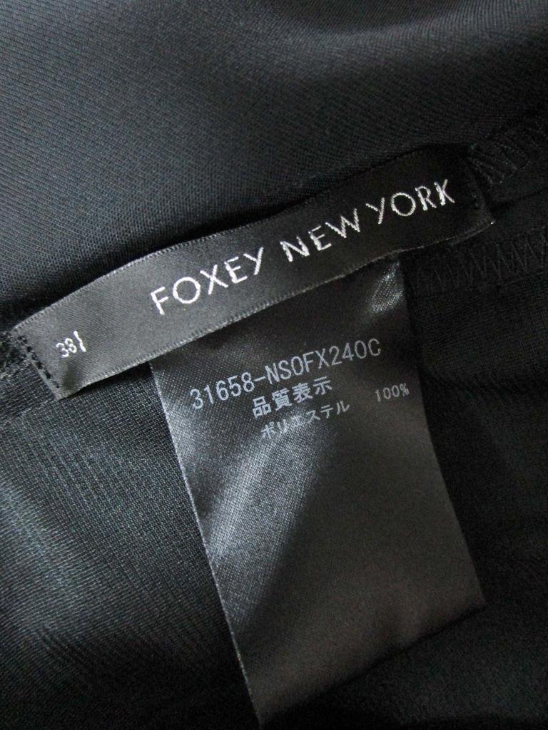 【送料込】FOXEY NEW YORK　フォクシーニューヨーク　ワンピース　Sサイズ　黒　ブラック　ひざ丈くらい　大人フェミニン /n950538_画像6