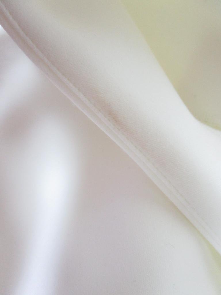 【送料込】 Toilette トワレ ワンピース ホワイト 白 無地 ストレッチ素材 ジャージー地 ノースリーブ Vネック sizeL エレガンス/950612_画像7