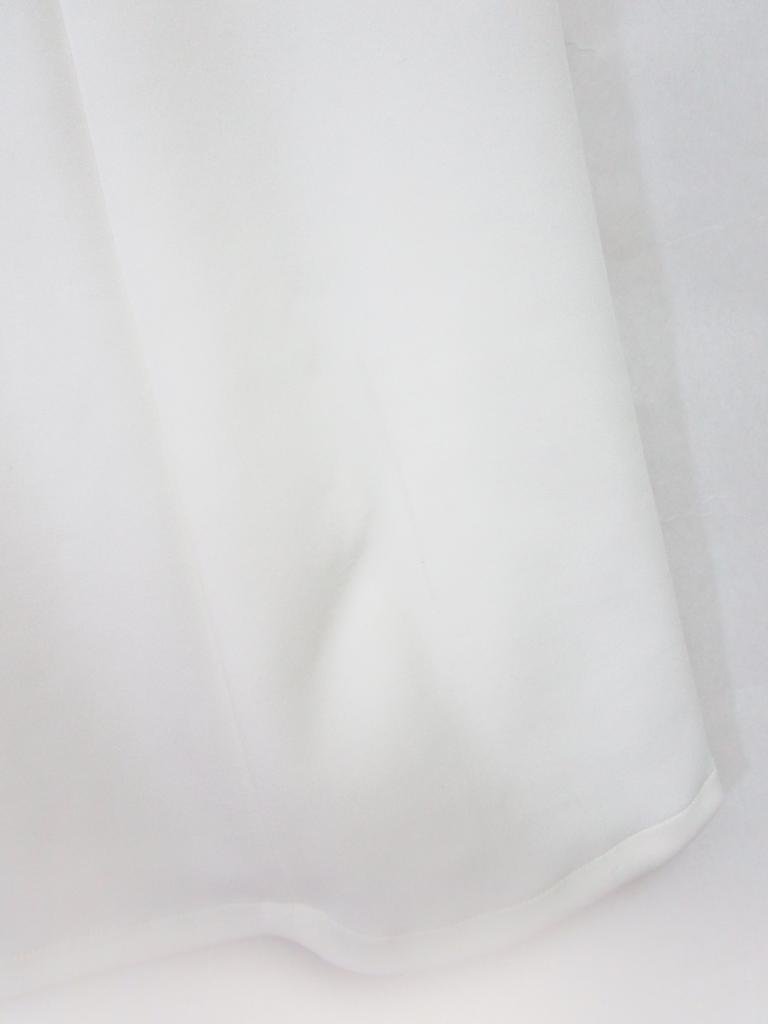【送料込】 Toilette トワレ ワンピース ホワイト 白 無地 ストレッチ素材 ジャージー地 ノースリーブ Vネック sizeL エレガンス/950612_画像5
