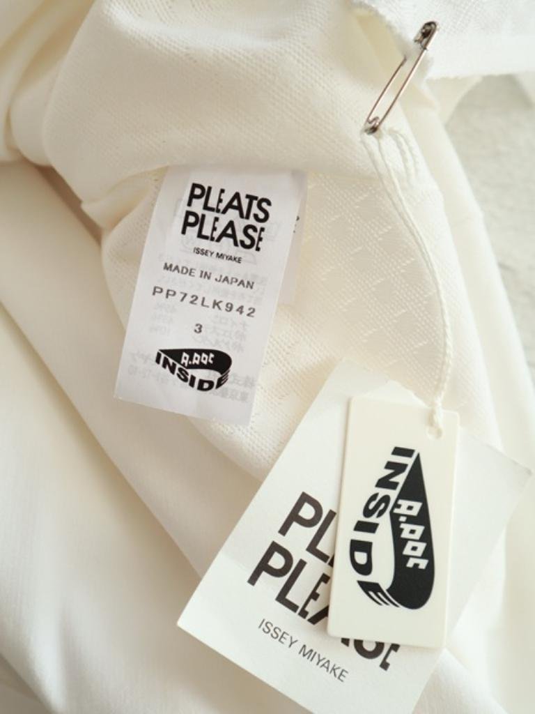 【送料込】PLEATS PLEASE ISSEY MIYAKE ◇ 新品タグ付 カットソー ◇ レディース【6427551】プリーツプリーズ イッセイミヤケ L ホワイト_画像5