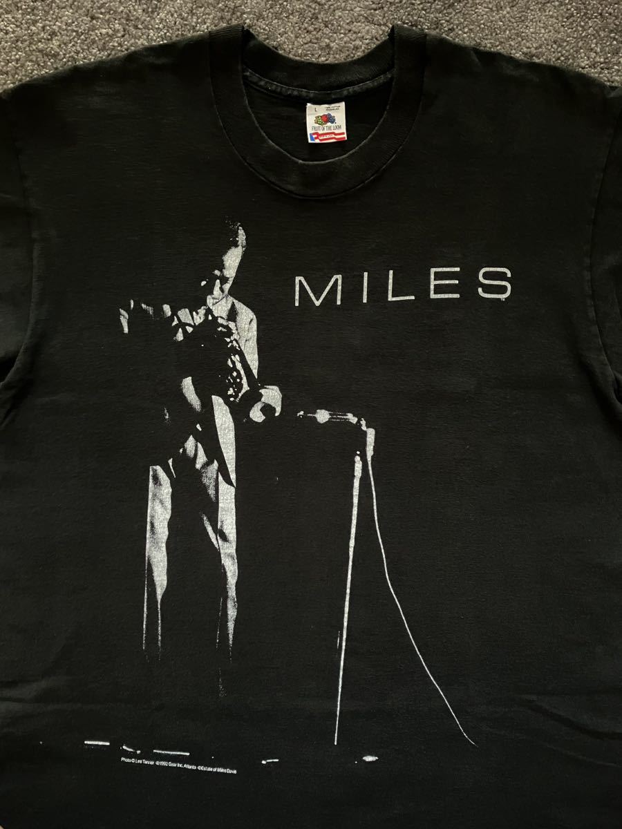 90s gear inc Miles Davis マイルスデイビス JAZZ Tシャツ L ブルース