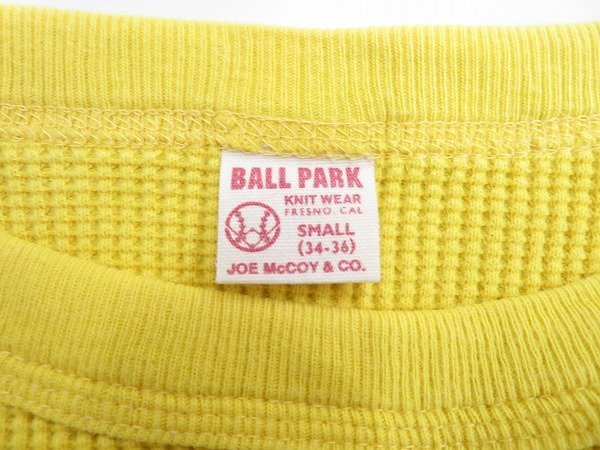 7T5287【クリックポスト対応】ジョーマッコイ BALL PARK 半袖サーマルTシャツ JOE McCOY_画像4