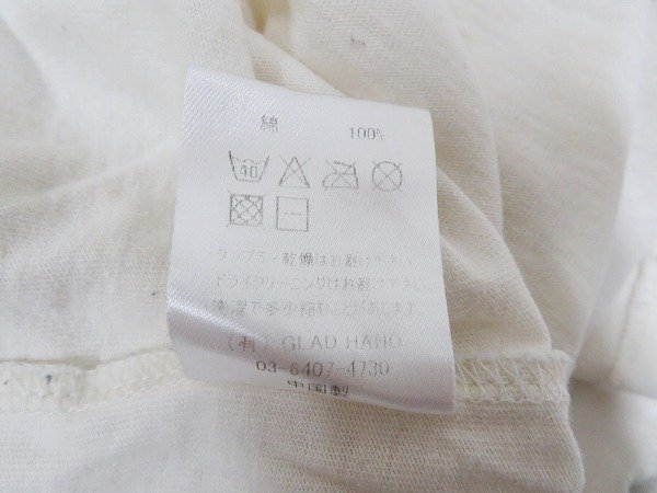 7T5238/GLADHAND 長袖ビンテージ加工ヘンリーネックTシャツ グラッドハンド_画像6