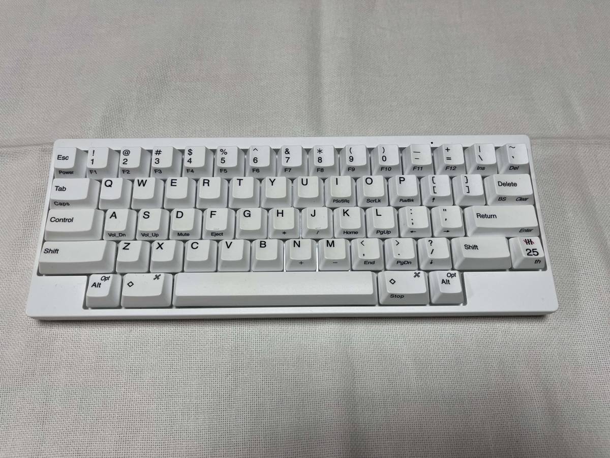 HHKB Professional HYBRID Type-S雪 25周年記念 英語配列 / 無刻印キー