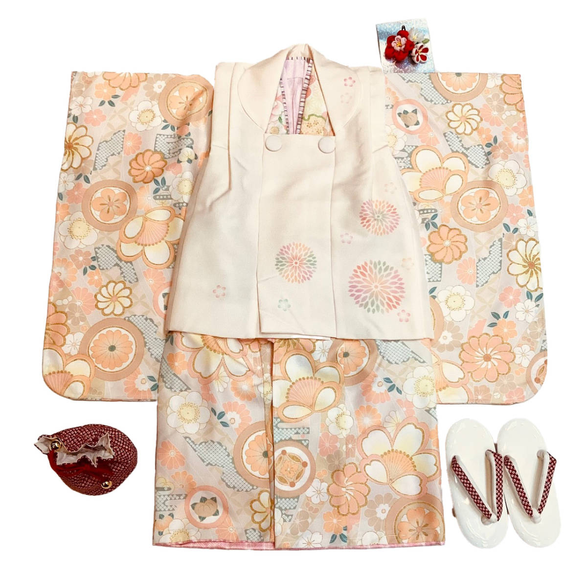  "Семь, пять, три" кимоно mi525 3 лет . ткань * кимоно 6 позиций комплект пастель цвет .. рисунок сделано в Японии новый товар включая доставку 