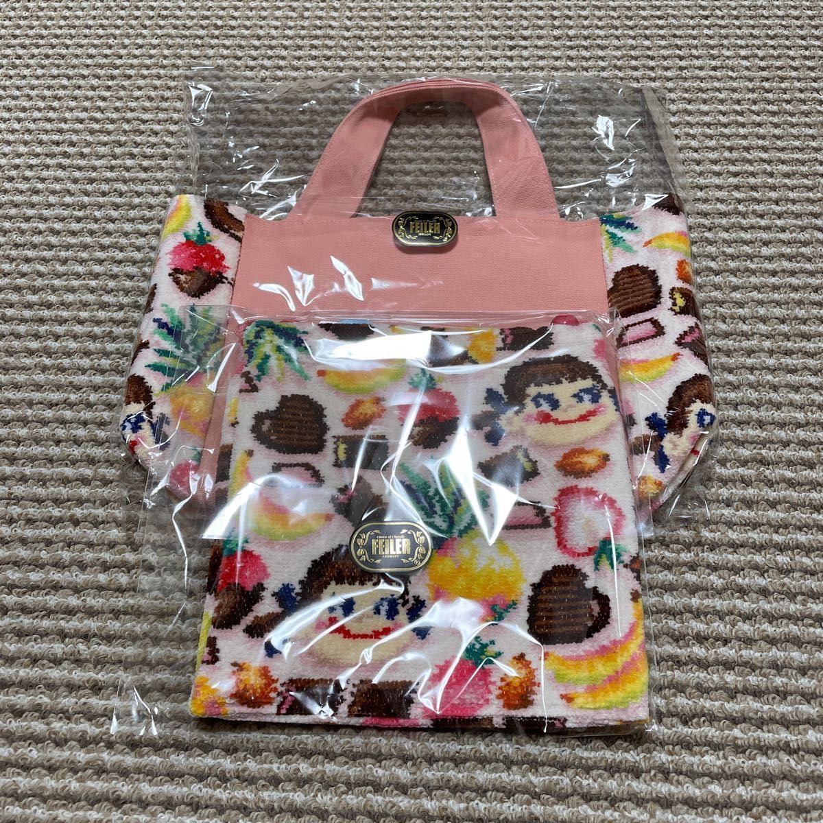 ラブラリーbyフェイラー ペコちゃん トートバッグと巾着のセット