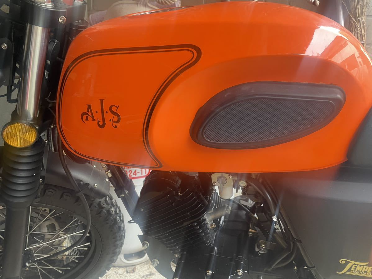  rare orange AJS England bike 125CC receipt limitation (pick up) price 