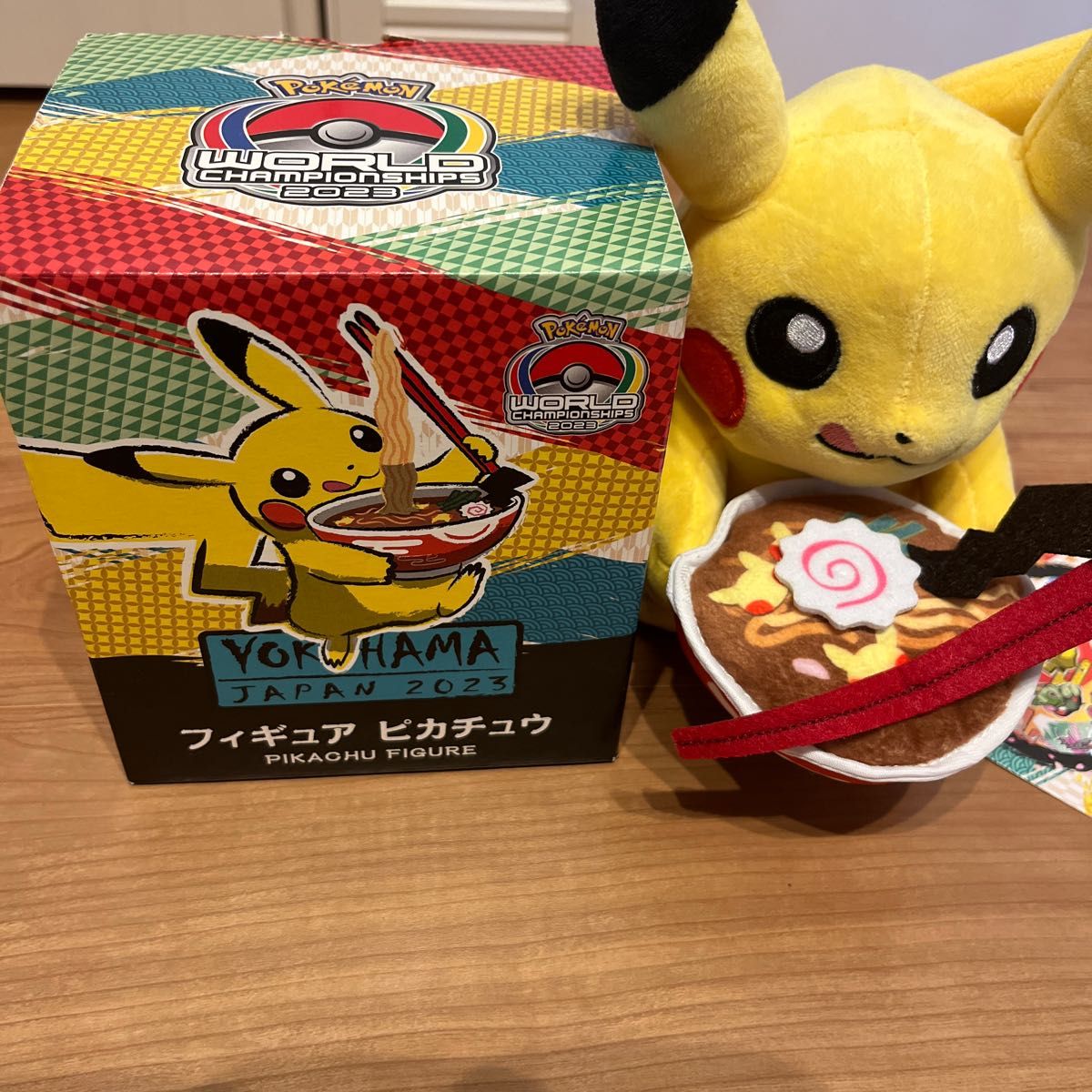 wcs2023ポケモンワールドチャンピオンシップ ピカチュウアンドピカチュウフィギュア ラーメン