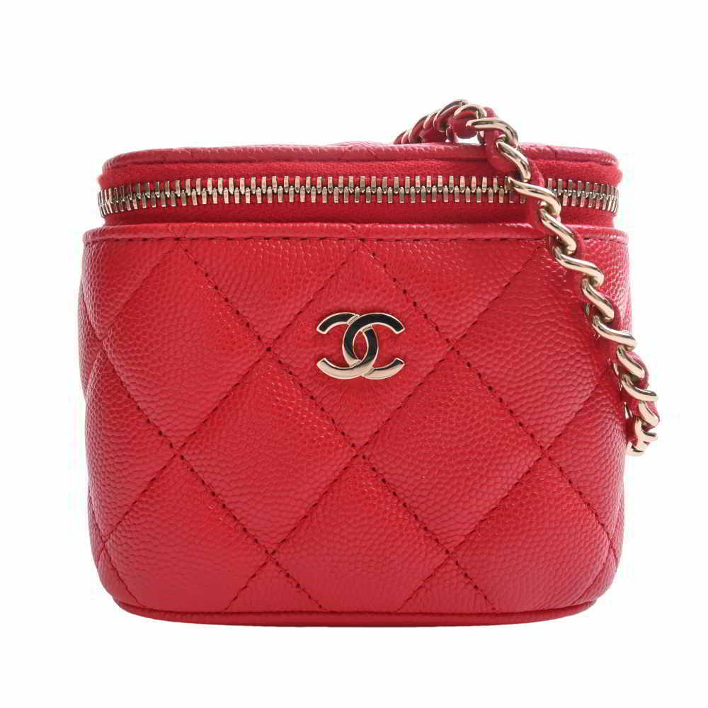 正規代理店 マトラッセ キャビアスキン シャネル 【中古】CHANEL ココ