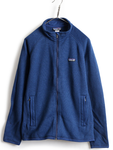12年製 ■ パタゴニア ベターセーター ジャケット メンズ M Patagonia フリース ジャンパー フルジップ ブルゾン アウトドア ニット 杢 青