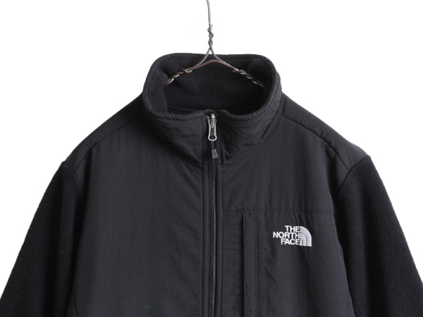 ノースフェイス デナリ ジャケット レディース L 古着 The North Face DENALI アウトドア フリース ナイロン ブルゾン ジャンパー ブラック_画像2