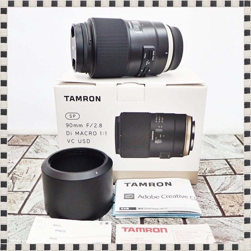 極上美品 】 タムロン SP 90mm F/2.8 Di MACRO 1:1 VC USD キャノン用