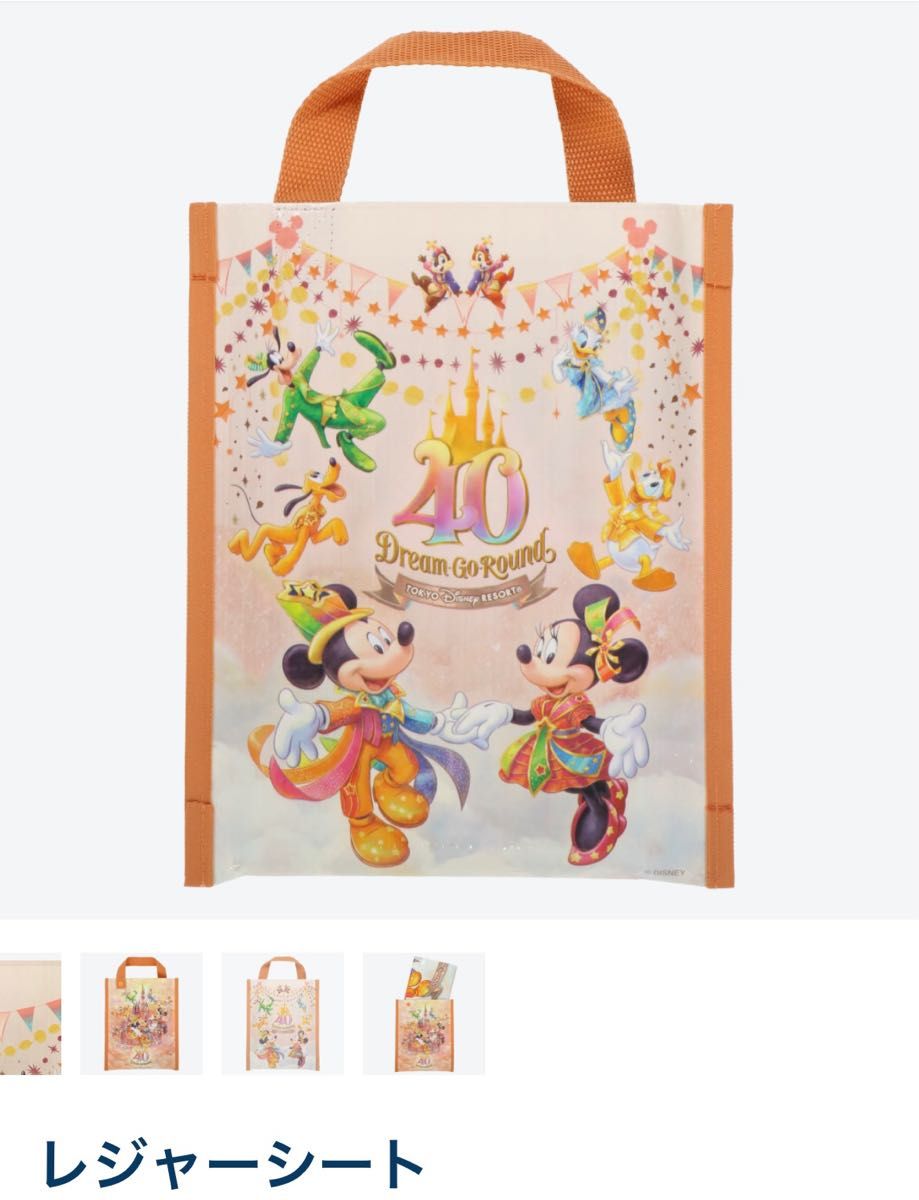 新品未使用】ディズニー40周年 東京ディズニーランド レジャー 新品未使用】ディズニー40周年 東京ディズニーランド レジャー